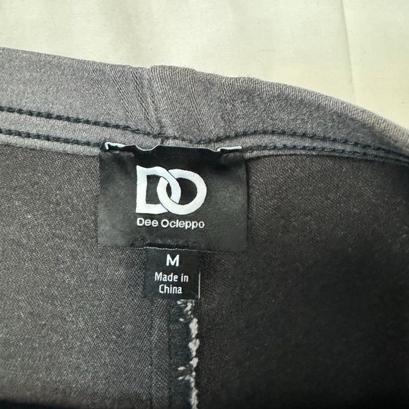 DO by Dee Ocleppo Anna High Rise Wide Leg Pants Gray Pull On Pin Tuck Women’s M - Picture 8 of 16